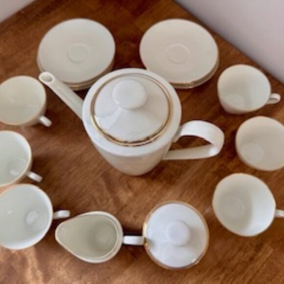 Vintage Alba-Kunst Alboth & Kaiser Bavaria Porcelain Coffee Set – Elegant Pristi - Picture 2 of 12